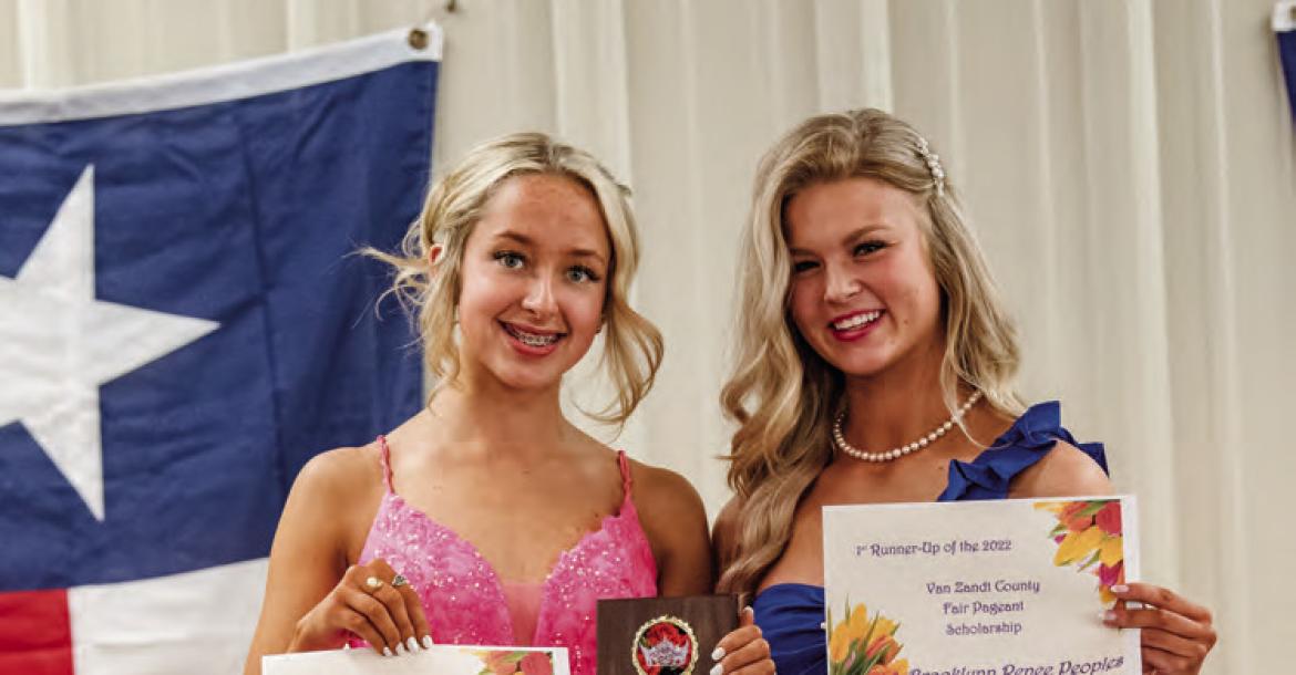First Overall Points in all six categories and a $150.00 scholarship winner was Casey Conway and Second Overall Points in all six categories and a $100.00 scholarship winner was Brooklyn Peoples. . Photo by Faith Caughron